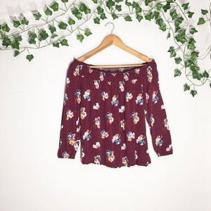 (2/$25 Sale) Old Navy Off The Shoulder Floral Top